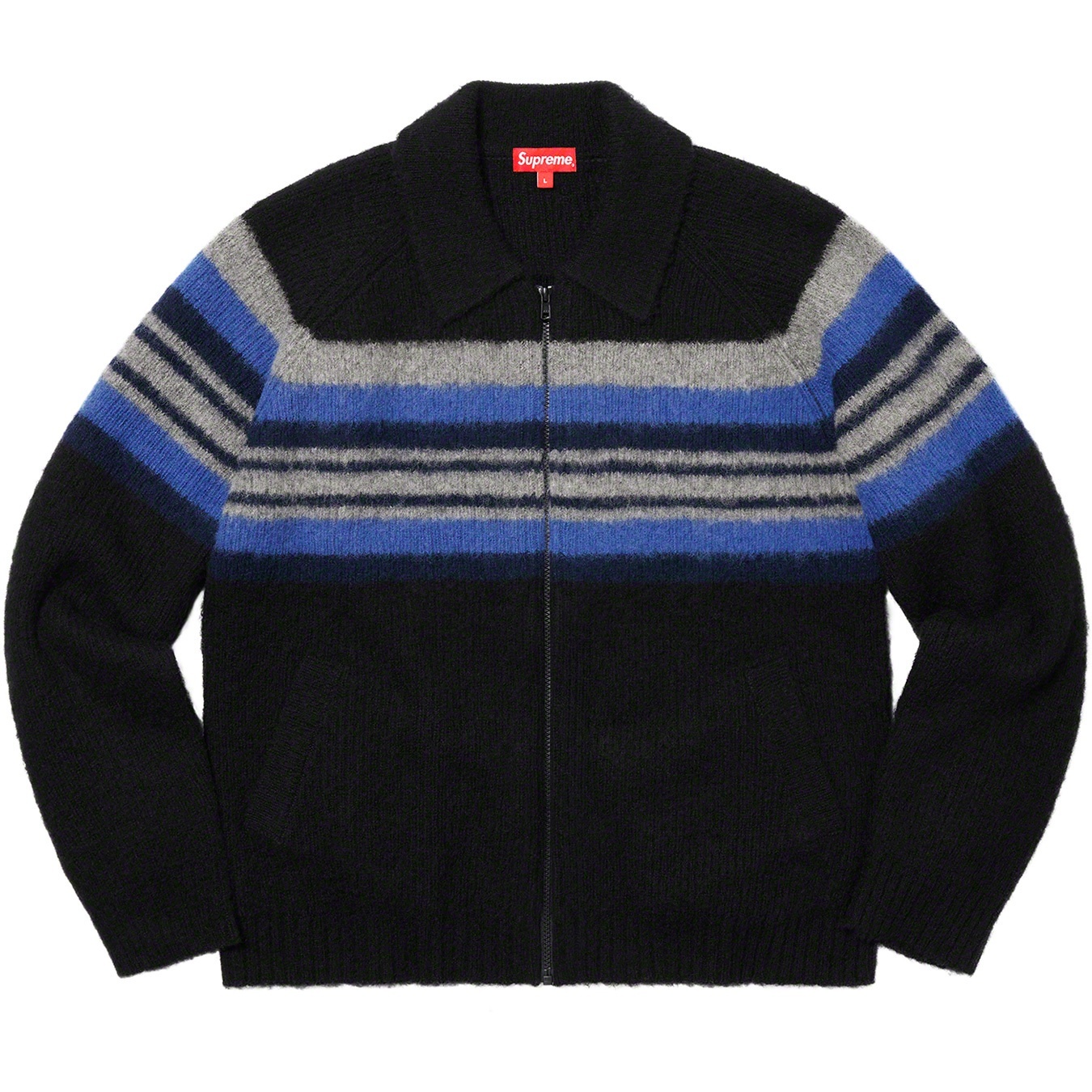 Brushed Wool Zip Up Sweater view 8